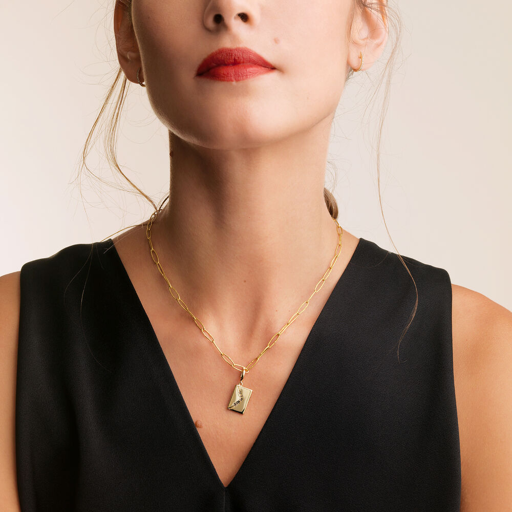 Annoushka X The Vampire's Wife 18ct Gold "Love Letter" Charm Pendant | Annoushka jewelley